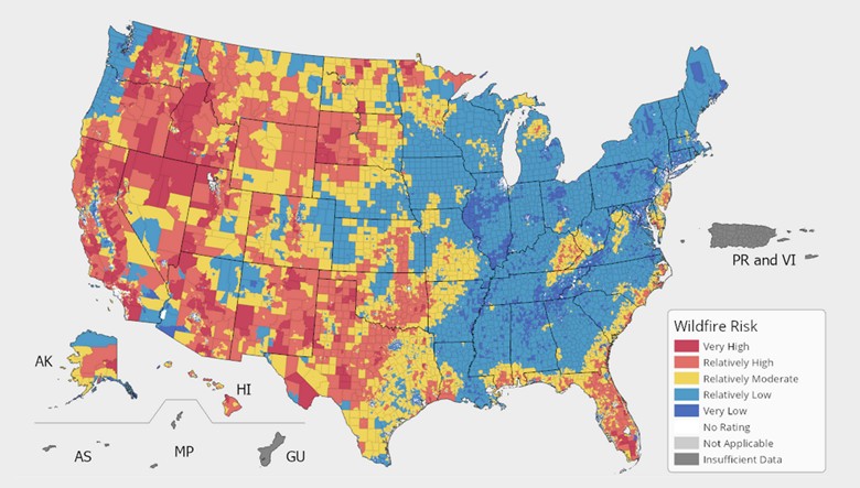 fire risk map