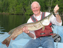 Loynachan with a fish